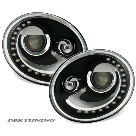 Coppia fari Daylight LED VW NEW BEETLE 12-19 neri