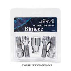 Bulloni antifurto BIMEC M14X1,5 L30 CH 17+19 Conico