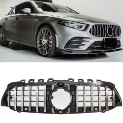 Grill AMG GTR Mercedes A W177 18-22 black camera 360
