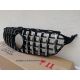 Parrilla Mercedes look GTR W205 18-21 negro cromado