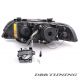Gruppi ottici Angel Eyes Led BMW E39 Xenon 00-03 neri