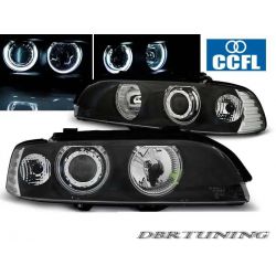 Gruppi ottici Angel Eyes CCFL BMW E39 95-03 neri