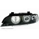 Gruppi ottici Angel Eyes CCFL BMW E39 95-03 neri