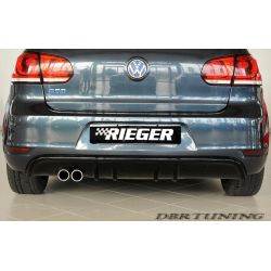 Rear bumper diffuser RIEGER GOLF 6 GTD + cabrio 08-12