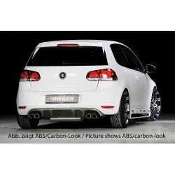 Rear diffuser RIEGER GOLF 6 exaust L + R 08-12 black