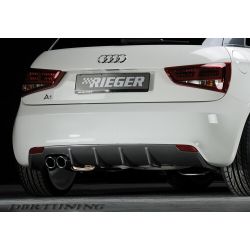 Difusor trasero RIEGER AUDI A1 sx 10-14 neGro no S-line