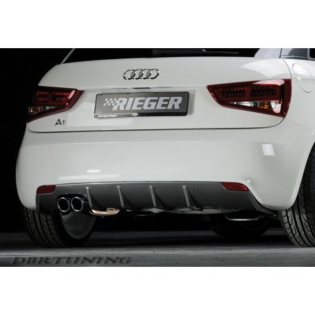 Diffusore posteriore RIEGER AUDI A1 sx 10-14 nero no S-line