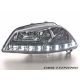 Headlights DRL LED IBIZA 6L 02-08 chrome