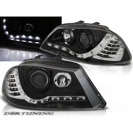 Coppia fari Daylight LED IBIZA 6L 02-08 black
