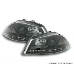 Coppia fari Daylight LED IBIZA 6L 02-08 negro
