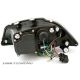 Coppia fari Daylight LED IBIZA 6L 02-08 negro