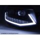 Fari anteriori Tube Light DRL VW T6 15-19 nero
