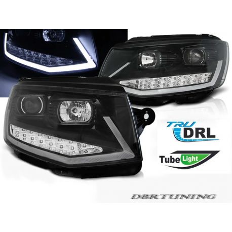 Headlights Tube Light DRL VW T6 15-19 black