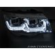 Fari anteriori 3D Led DRL VW T6.1 20-24 cromo