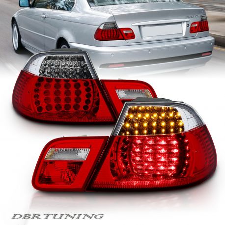 Fanali posteriori Led BMW E46 Coupè 99-03 rossi