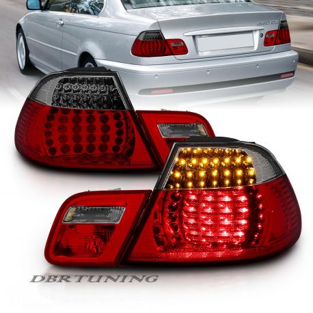 Fanali Led BMW 3 Coupè E46 99-03 rosso-fumè