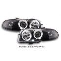 Headlights Led Angel Eyes Opel  Astra (F) 91-94 Black