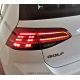 Fanali LED GOLF 7 - 7,5 look GTI, GTD 12-19 rosso