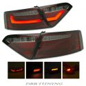 Taillights LED BAR AUDI A5 07-11 red smoke