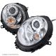 Coppia fari Led Mini R55 R56 R57 06-14 cromo
