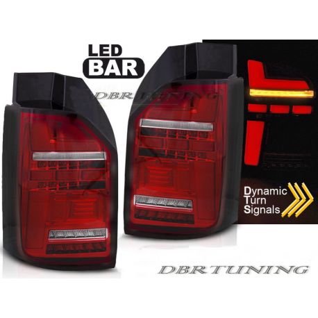 Pilotos traseros Led Bar VW T6.1 20-24 rojo