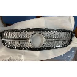 Calandra Matrix Mercedes W205 14-18 silver