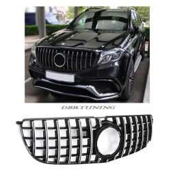 Grill GTR Mercedes GLS 166 16-19 black chrome