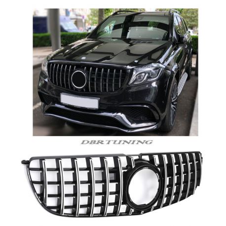 Grill GTR Mercedes GLS 166 16-19 black chrome