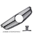 Calandra Mercedes look C63 W204 07-14 nero-opaco