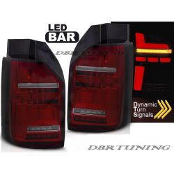 Pilotos traseros Led Bar VW T6.1 20-24 rojo ahumado