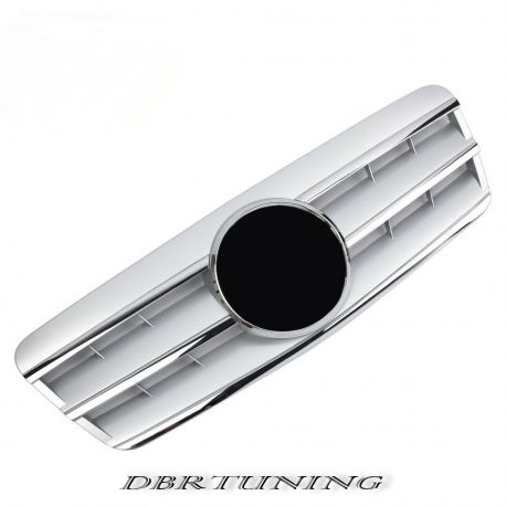 Grill Mercedes CLK W208 97-02 silver-chrome