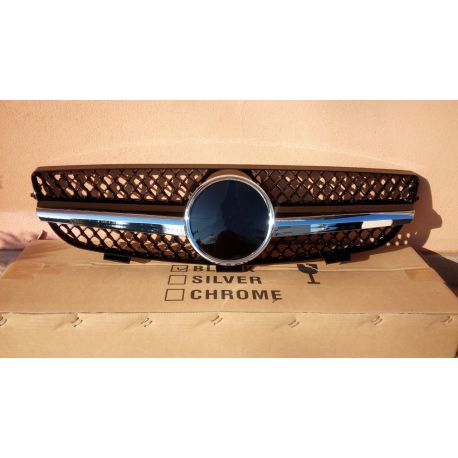 Calandra look SL Mercedes CLK W209 02-09 nero-cromo