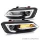 Fari Led freccia dinamica  VW POLO 6R 09-17 neri