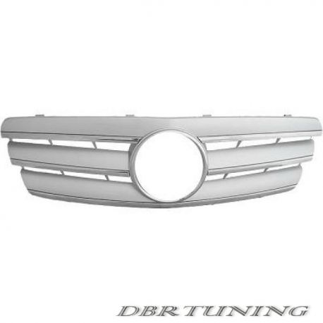 Sport grill Mercedes C W203 00-07 silver-cromo