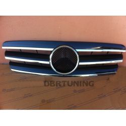 Calandra sportiva Mercedes C W203 00-07 nero-cromo