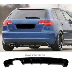 Diffusore posteriore nero RIEGER AUDI A3 8P 08-12