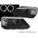 Coppia fari ANGEL EYES LED BMW F25 10-14 neri