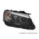Headlights ANGEL EYES LED BMW F25 10-14 black