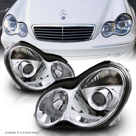 H7 Headlights MERCEDES C W203 00-07 