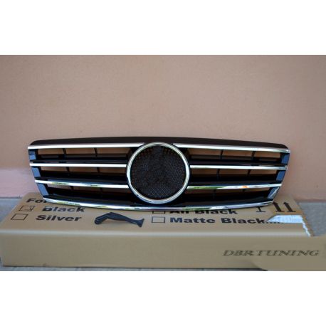Grill SL look Mercedes C W203 00-07 black chrome