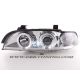 Coppia fari Angel Eyes Led BMW 5 E39 95-03 motor