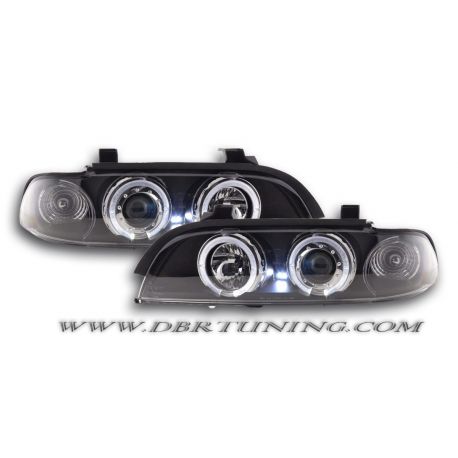 Headligts Angel Eyes Led BMW 5 E39 95-00 motor black