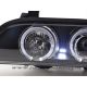 Headligts Angel Eyes Led BMW 5 E39 95-00 motor black