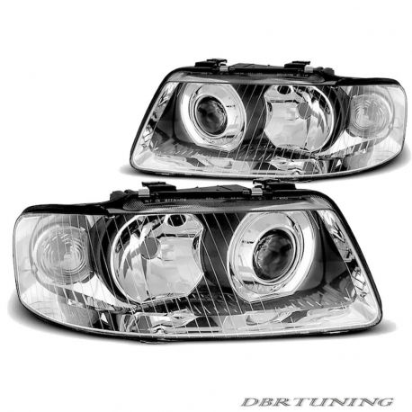 Coppia fari Audi A3 8L 00-03 cromo