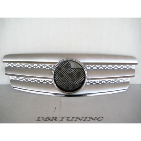 Grill Mercedes W211 02-06 CL look silver-chrome