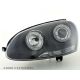 DEPO Angel Eyes headlights VW GOLF 5 03-08, black