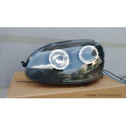 Coppia fari Angel Eyes DEPO VW GOLF 5 03-08 neri