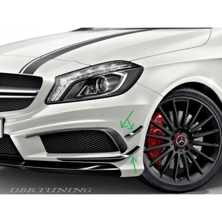 Flaps anteriori Mercedes A look AMG W176 12-18 nero