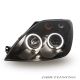 Faros Led Angel Eyes Ford Fiesta MK6 02-08 negros
