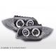 Fari SONAR Angel Led Bmw E81 E82 E87 E88 04-11 neri